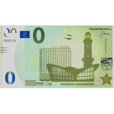 0 Euro biljet Ostseebad Warnemünde